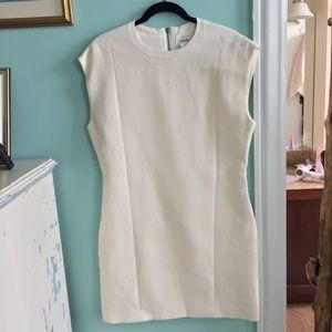 NWT Helmet Lang Erosion Dress, Whisper